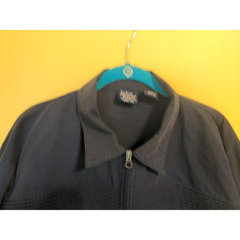 Vintage John Blair Jacket Men's Full Zip Collar 80s Blue Pocket Norm XL XLarge - Picture 4 of 9